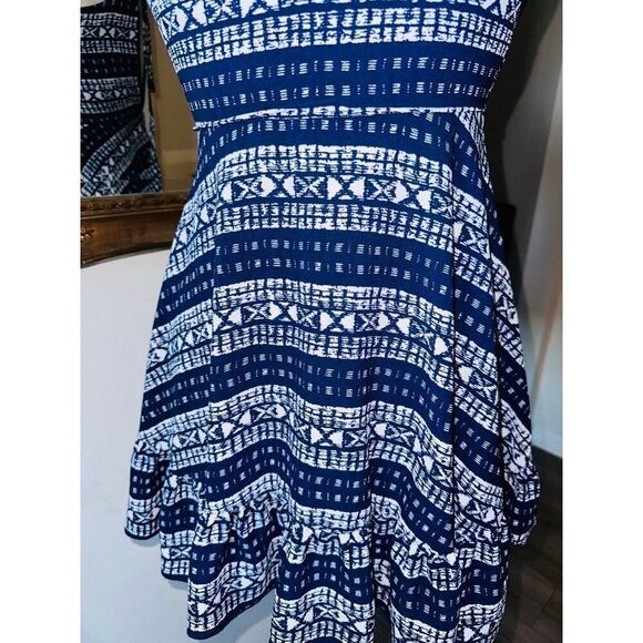 FB7 Penelope Tree Dress Mini Large Blue Womens - Picture 4 of 7